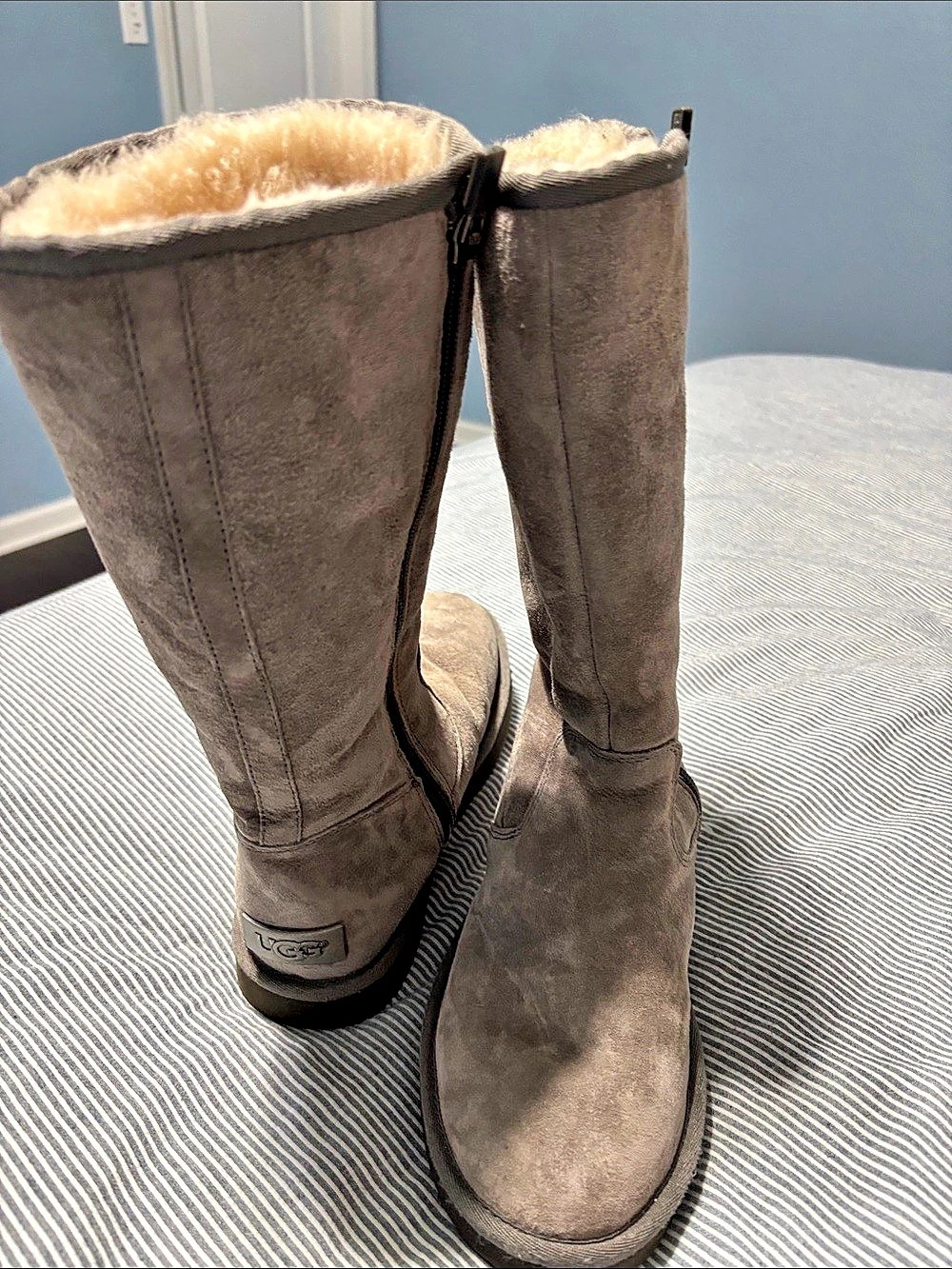 UGG Delay Riding Boots Brown Tall Winter Boots